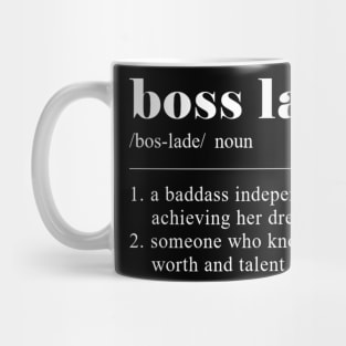 Boss Lady Meaning Dictionary Style Mug